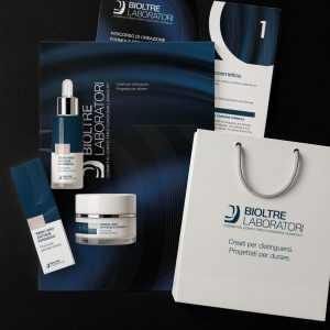 Bioltre Laboratori | Servizi di design per cosmetici | Brand identity, packaging design, supporti per la vendita, render e video 3d